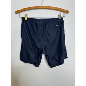 Nike Dri-FIT Running Shorts Womens S Navy Blue Excellent Zipper Pocket Swoosh thumbnail 3