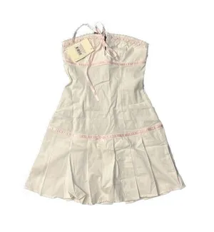 Peppermayo Candy Coated Bustier Mini Dress - Pink Ribbon thumbnail 1