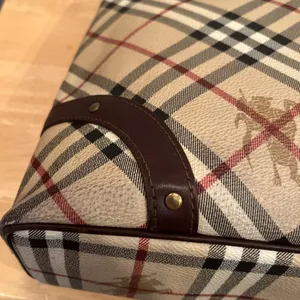 BURBERRY AUTHENTIC Nova check+‎ horse pattern, vintage purse handbag thumbnail 6