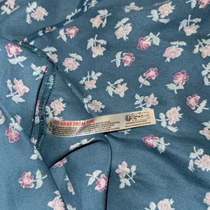 NWOT Free People Gossamer Glow Floral Print Cutout Lace Trim Nightgown Sz L thumbnail 8