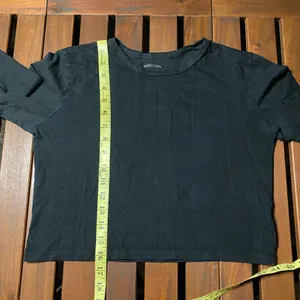 Wild Fable Women’s Black Long Sleeve Crop Top size S thumbnail 5