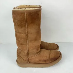 UGG Classic Chestnut Brown Boots Size 5 Genuine Leather/Sheepskin thumbnail 6