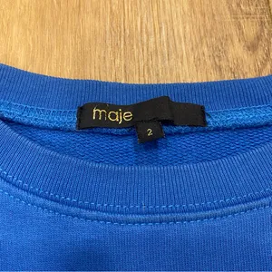 🌟Maje🌟 Vintage Look Air Force Academy Sweatshirt Blue Sz 2 Or M thumbnail 3