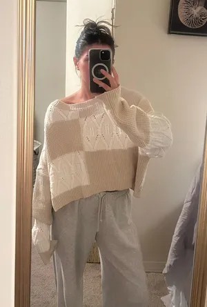 Altar'd State Sweater Knit Cropped thumbnail 1