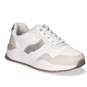 Time and Tru Womens Sneakers Sz 7 Tan Chunky Jogger Memory Foam Lace Up Casual thumbnail 3