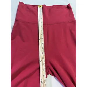 Zenana Signature Red High Rise Flare Leggings Size M (E34) thumbnail 4