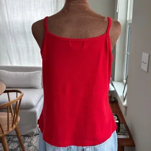 90s Vintage‎ Island Expressions Bonaire Red Tank Top Embroidered Cami Y2K XXL thumbnail 3