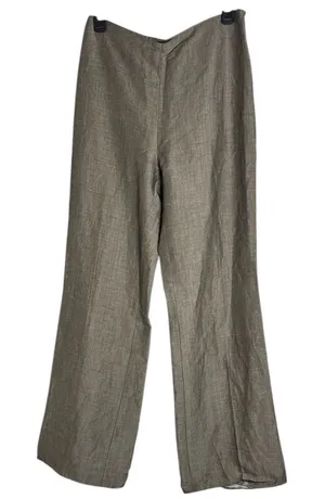 Ann Taylor Side Zip Flare Hi-Rise Beige/Tan Trouser Pant size 6 flaw thumbnail 1