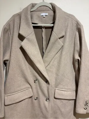 Baltic Born Anderson Double Breasted Long Coat Natural Size M/L thumbnail 9