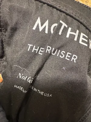 Mother Denim The Cruiser Flare Black Denim Jeans In Not Guilty 26 thumbnail 5