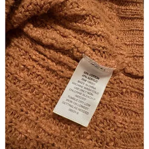 Arizona Jeans Women's Cropped Knitted Cardigan Sweater L Rust Brown Color thumbnail 7