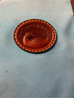 DOONEY & BOURKE Blakey Collection Filmed Satchel Tote Turquoise Blue thumbnail 8
