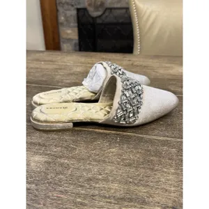 Birdies‎ Limited Edition Songbird Snow Crystal Velvet Embellished Mules Size 9 thumbnail 7