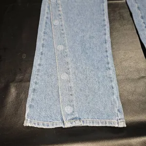 We The‎ Free People Womens Ankle Leg Snap Flare Buttonfly Jeans 28 thumbnail 4