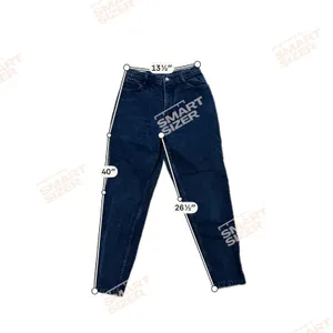 Vintage Jordache Basics High Waisted Mom Jeans Dark Wash Ankle‎ Zip 13/14 8145J thumbnail 10