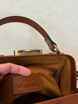 Patricia Nash Gracchi Antique Rose Leather Satchel Crossbody Cottagecore thumbnail 10