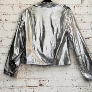 Donna Women's Silver Jacket Size M thumbnail 3