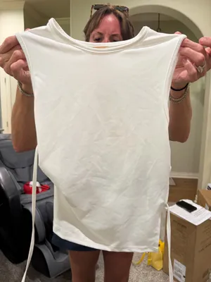 White Tank Top Forever 21 thumbnail 1