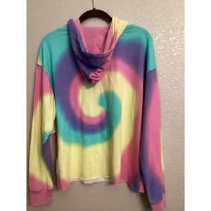 NWT Disney Store Disneyland "Livin' My Best Life" Tie Dye Hooded Pullover M thumbnail 3