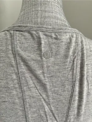 Lululemon heather grey between the lines long sleeve top thumbnail 4