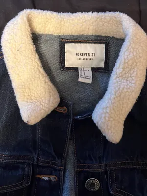 Forever 21 Jean Jacket With Sherpa thumbnail 4