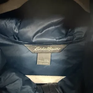 Eddie Bauer Luna Peak Women Sz XXL Down Parka Coat Blue Hooded Quilted Full Zip thumbnail 6