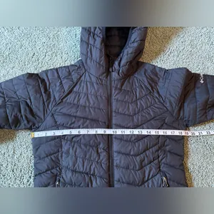 Columbia Thermal Coil Insulated Puffer Jacket Black Hooded Womens Size S thumbnail 6