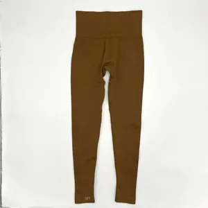 Set Active Leggings Brown Women Size XS Running‎ Yoga Athletic Micro Fiber Nylon thumbnail 2