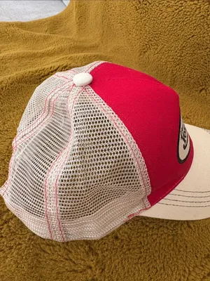 Von Dutch Red & Beige Snap Back Trucker Hat Adjustable thumbnail 5