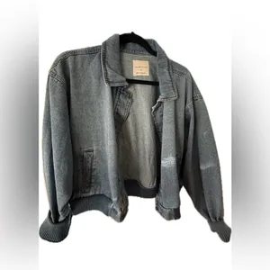 Celebrity Pink Light Blue Jean Jacket thumbnail 2
