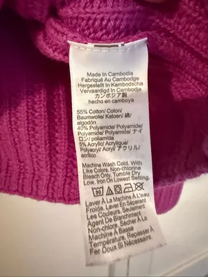 J.Crew Fuschia ribbed mock neck sweater small thumbnail 4