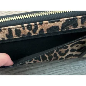 Nine West Cheeetah Black Gold Zip Wallet thumbnail 7