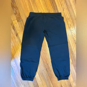 PINK Victoria's Secret Vintage Black Joggers with Heart Accents thumbnail 3