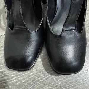 BAMBOO Black Academia‎ Platform Mary Jane Pumps Chucky Heel 9 Faux Leather Y2K thumbnail 6