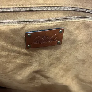Patricia Nash World Map print leather tote bag. thumbnail 6