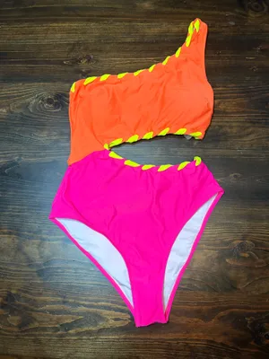 Popvil Neon Monokini Orange Size M thumbnail 1