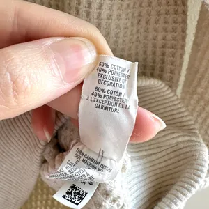 aerie Waffle Knit Long Sleeve Lounge Tee, Beige, Size Medium thumbnail 8