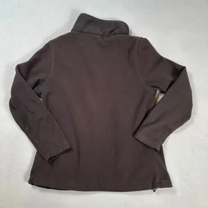 New Balance Women Fleece Jacket Quilted Shoulder Black Size M Running No Zipper thumbnail 2