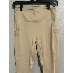 Fabletics Motion 365 Neutral Nude Mesh Pocket 7/8 Leggings Women’s Size Medium thumbnail 3