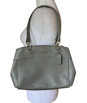Coach Brooke Carryall Bag F25397 Tote Bag Leather Womens Gray thumbnail 1