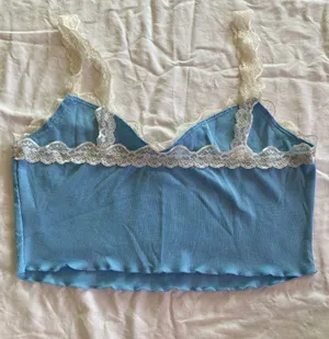 Blue Lace Tank Top Size L thumbnail 3