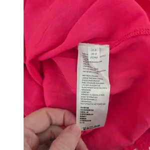 Anthropologie Dress Womens 10 Eyelet Shift Magenta Pink Bell Sleeve EUC thumbnail 4