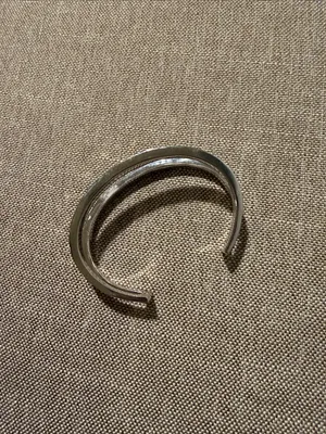 Kendra Scott Hammered Silver Double Band Cuff Bracelet thumbnail 5