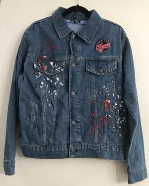 WNBA Indiana Fever Caitlin Clark #22 Denim Jacket thumbnail 1