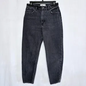 Abercrombie & Fitch Black 80’s Mom High Rise Jeans thumbnail 4