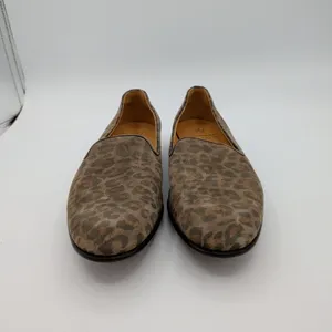 Gravati $675‎ Womens Leopard Print Suede Loafers Handmade Italy Brown 4663 8.5M thumbnail 3