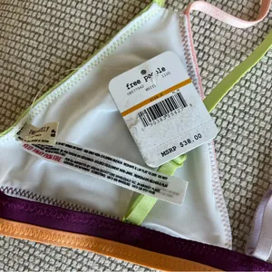 Free People Finn Strappy Back Bralette in White NWT thumbnail 7