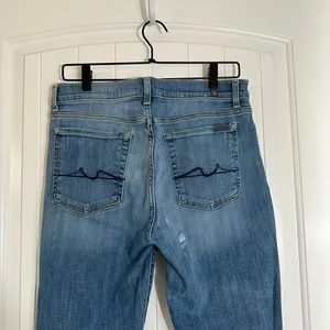 7 For All Mankind Josephina Straight High Rise Blue Jeans‎ Womens Size 29 thumbnail 5