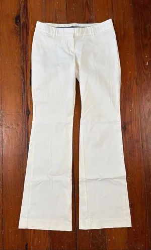 Express White Flare Chinos Pants Slacks Size 4 thumbnail 1