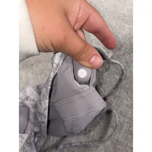 Lululemon Sports Bra Womens‎ 8 White Gray Marble Strappy Yoga Expand Your Limits thumbnail 3